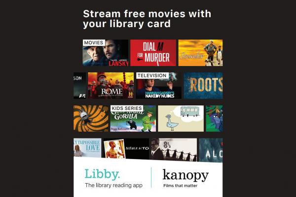 promotional image for Libby access to Kanopy