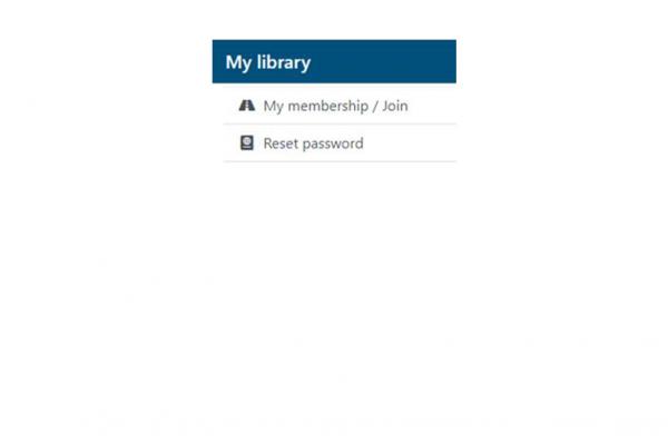 library membership options from the library catalogue