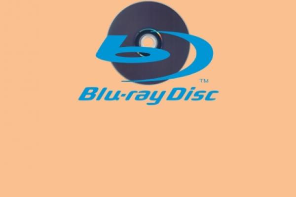 bluray DVD logo overlaid on an image of a DVD