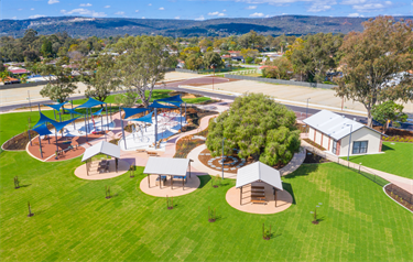 Robinson Park Aerial Shot Drone