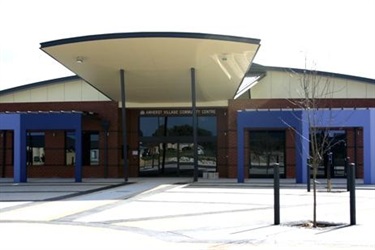 The front entrance of Amherst Function Centre