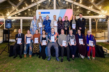 All award winners captured at presentation. 