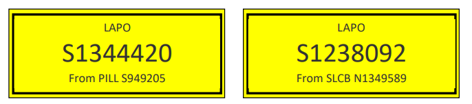 Street light label