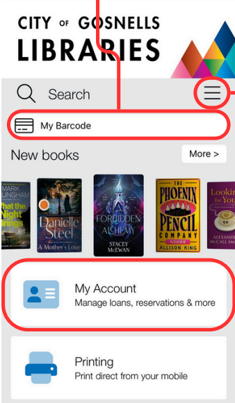 Managing your library account