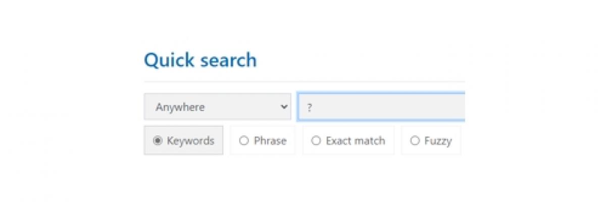 Library catalogue search bar image