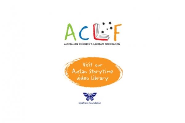 Logo and promo for the Auslan storytime video library by the Australian Children's Laureate Foundation