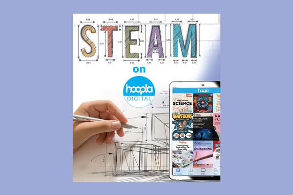 hoopla promotional material for steam topics