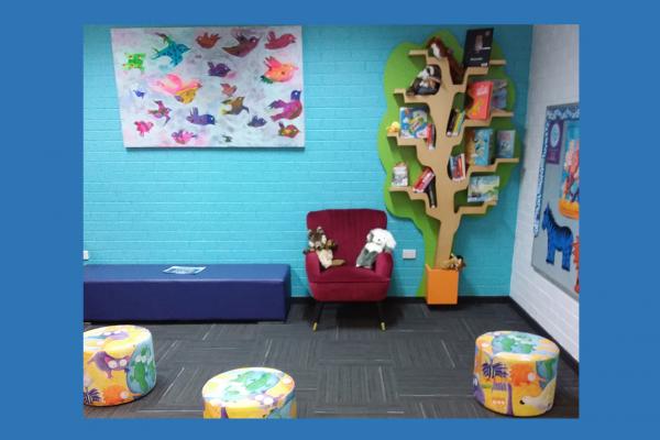 Thornlie library internal view of part of the children's area