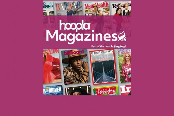 hoopla promotional material for magazines