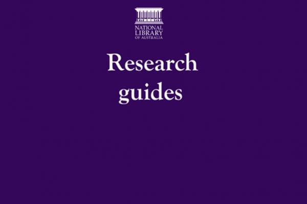 National Library of Australia logo and their research guides header