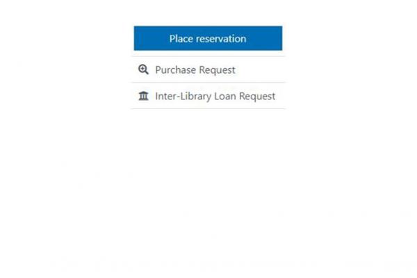 three options for requesting an item from the library