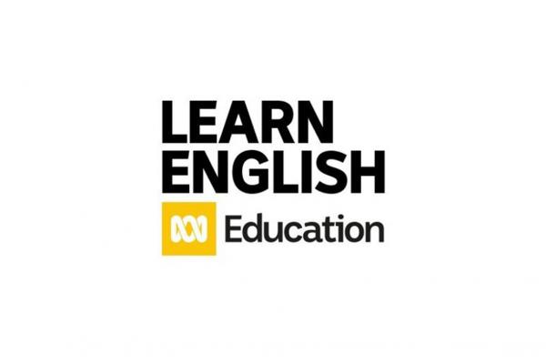 learning english logo in portrait