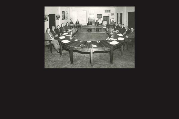 historic image of the Gosnells Roads Board meeting room
