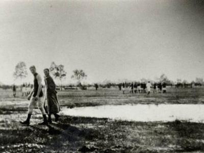 Historic photo of a football field in Gosnells, 1920